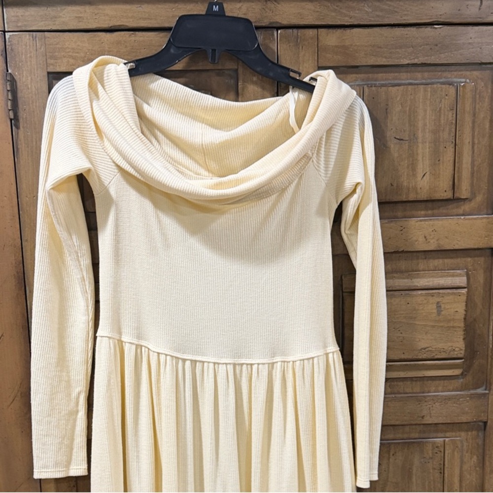 Free people Elegant Cream Long-Sleeve Women's Maxi Dress
